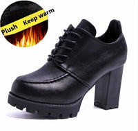 Women's Platform With Thick Heels And High Heels