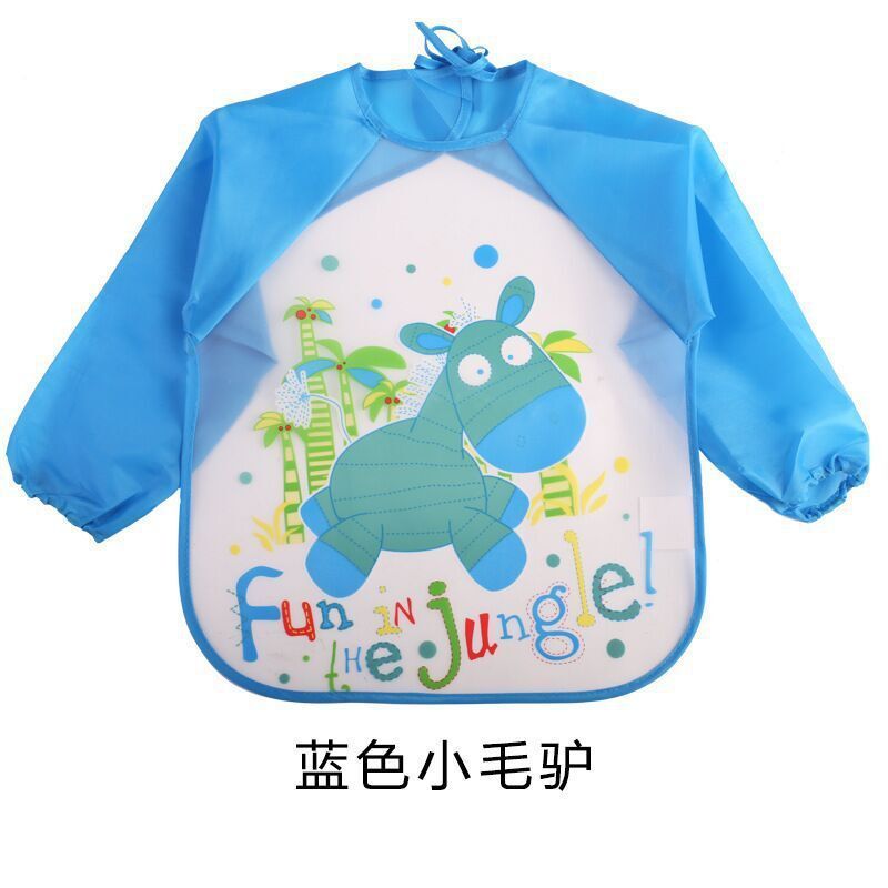 Children's Gown Long Sleeve Kids Waterproof Meal Baby Apron Painting Clothes Bib Protective Clothing JOVARK