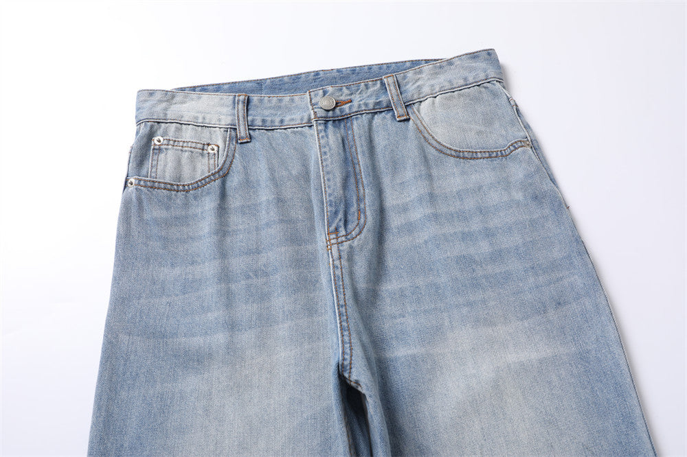 Vintage Fashion Denim Trousers For Men