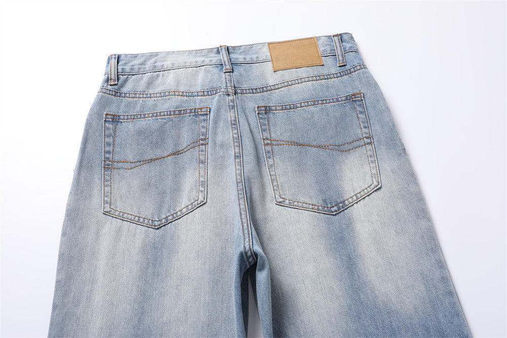 Vintage Fashion Denim Trousers For Men