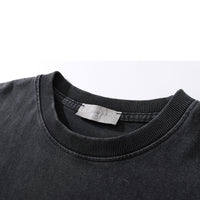 Devil Print Washed T-shirt Men