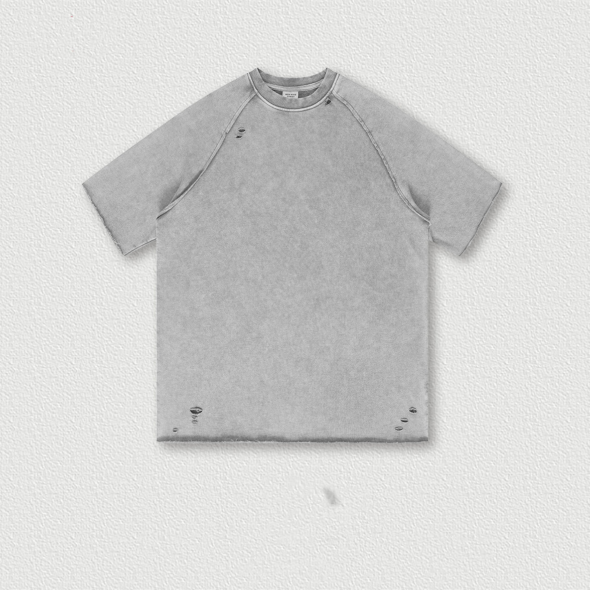 Mens Washed Batik Ruined Terry Short Sleeves