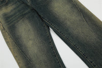 Washing Horn Denim Trousers For Men