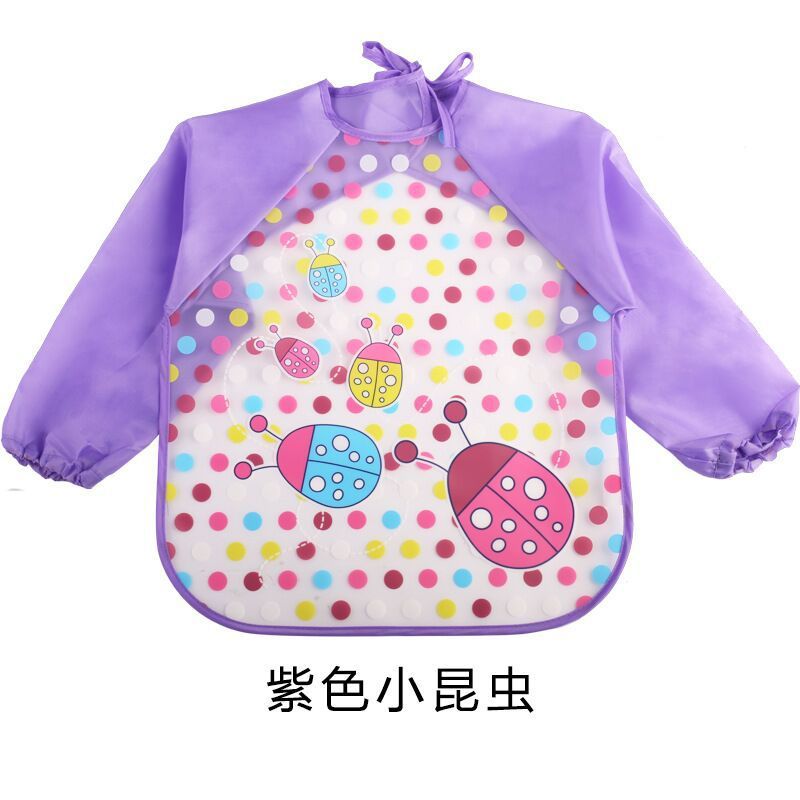 Children's Gown Long Sleeve Kids Waterproof Meal Baby Apron Painting Clothes Bib Protective Clothing JOVARK