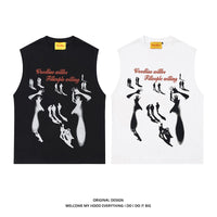 Printed Sleeveless T-shirt For Men