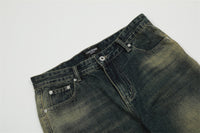Washing Horn Denim Trousers For Men