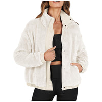 Loose Casual Jacket Soft Plush Warm Jacket