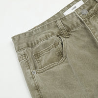 Washed Dyed Denim Trousers For Men