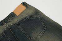 Washing Horn Denim Trousers For Men