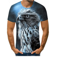 3D Digital Printing Mens Fashion Short Sleeved T Shirt