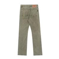Washed Dyed Denim Trousers For Men
