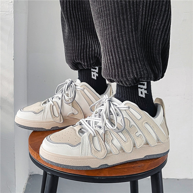 Unisex Letter Board Shoes - Low-Top Skate Sneakers