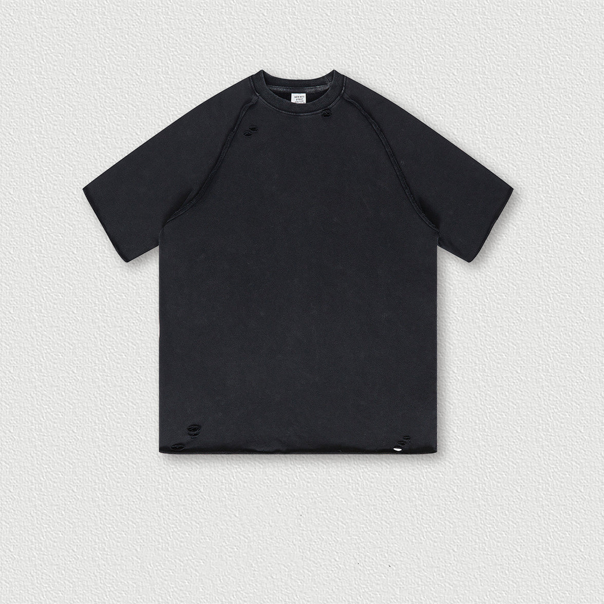 Mens Washed Batik Ruined Terry Short Sleeves