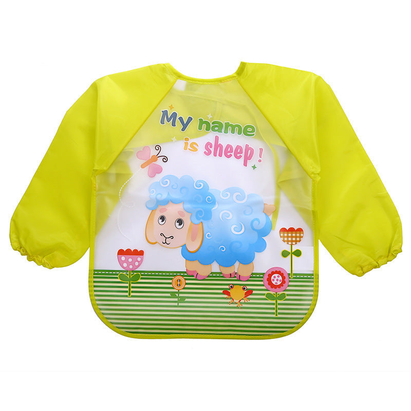 Children's Gown Long Sleeve Kids Waterproof Meal Baby Apron Painting Clothes Bib Protective Clothing JOVARK