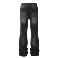 Retro Tattered Jeans Denim Trousers For Men