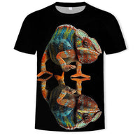 3D Digital Printing Mens Fashion Short Sleeved T Shirt