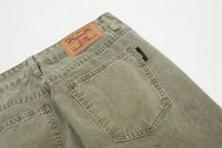 Washed Dyed Denim Trousers For Men