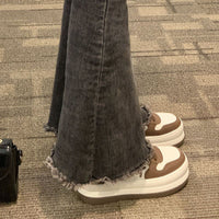 Women's Fashionable And Versatile Star Round Head Heightening Sneakers